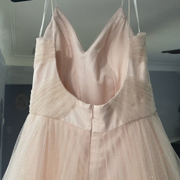 Terani Couture Ruffle Glittery Tulle Ball Gown - Picture 5 of 8